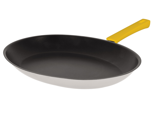 Poêle ovale - anti-adhérent Exceliss Jaune - Cristel