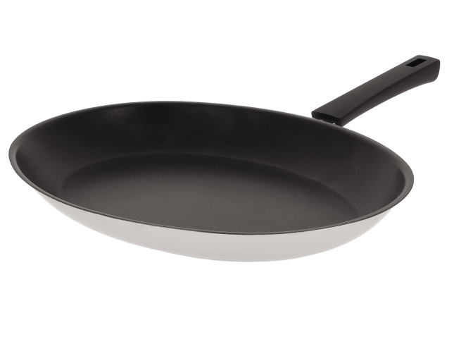 Poêle ovale - anti-adhérent Exceliss Noir - Cristel