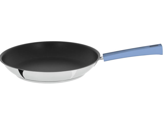 Poêle inox avec anti-adhérent Exceliss Lavande - Cristel