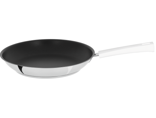 Poêle inox avec anti-adhérent Exceliss Blanc - Cristel