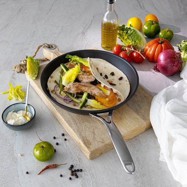 Poêle antiadhésive en aluminium Exceliss+ Noir 5