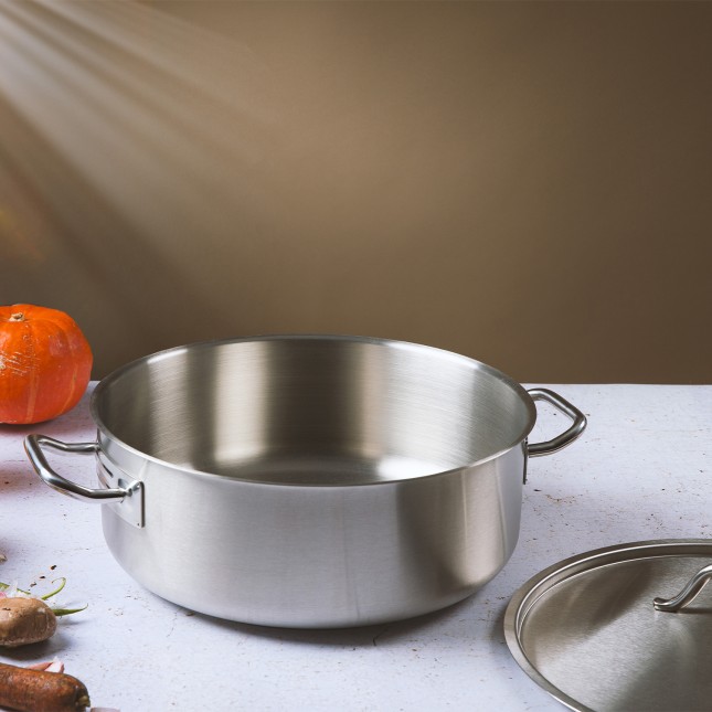 Stainless steel large stewpan 2