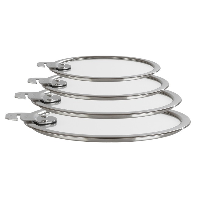 Set of 4 Strate glass lids