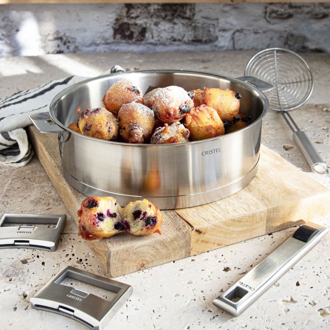 3 Kochtopfe-Set Strate + Pfanne + Schmortopf + Griffen 6