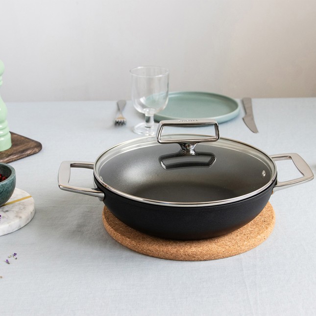 28 cm aluminium sauté pan with 2 side handles - Ceraliss+ ceramic coating 2