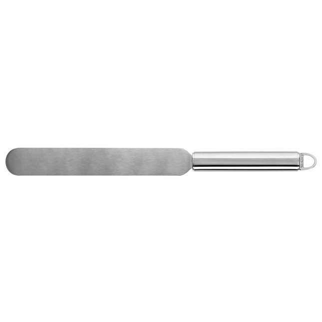 Straight stainless steel spatula