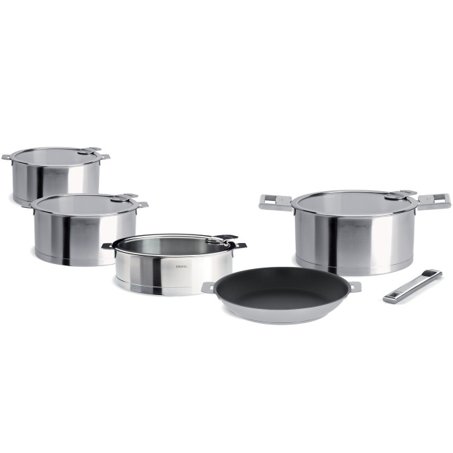 3 Kochtopfe-Set Strate + Pfanne + Schmortopf + Griffen