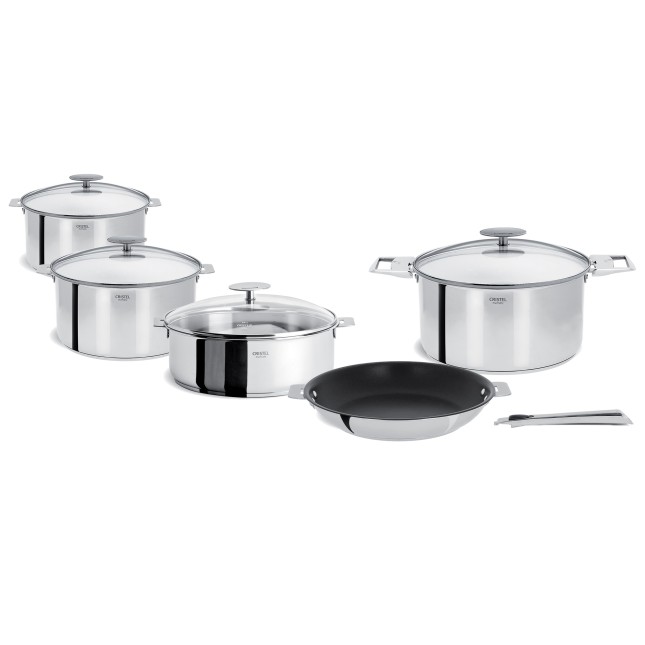 3 Kochtopfe-Set Casteline + Pfanne + Schmortopf + Griffen