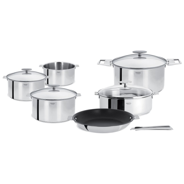 4 Kochtopfe-Set Casteline + Pfanne + Schmortopf + Griffen