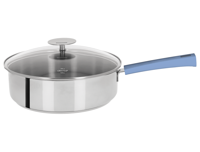 Sauteuse inox avec anti-adhérent Exceliss Lavande - Cristel