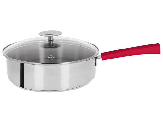 Sauteuse inox avec anti-adhérent Exceliss Framboise - Cristel