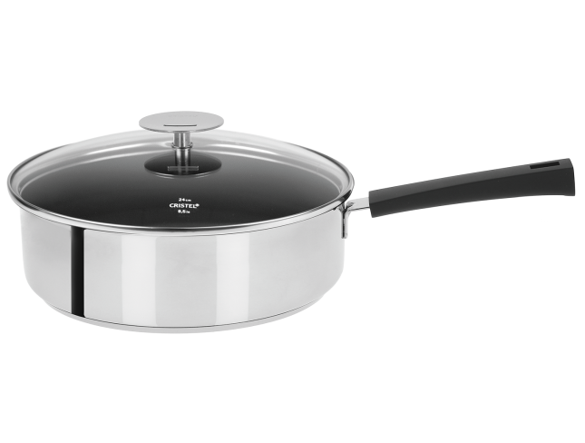 Sauteuse inox avec anti-adhérent Exceliss Noir - Cristel