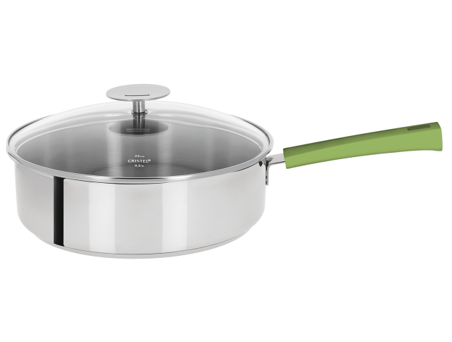 Sauteuse inox Vert tilleul - Cristel