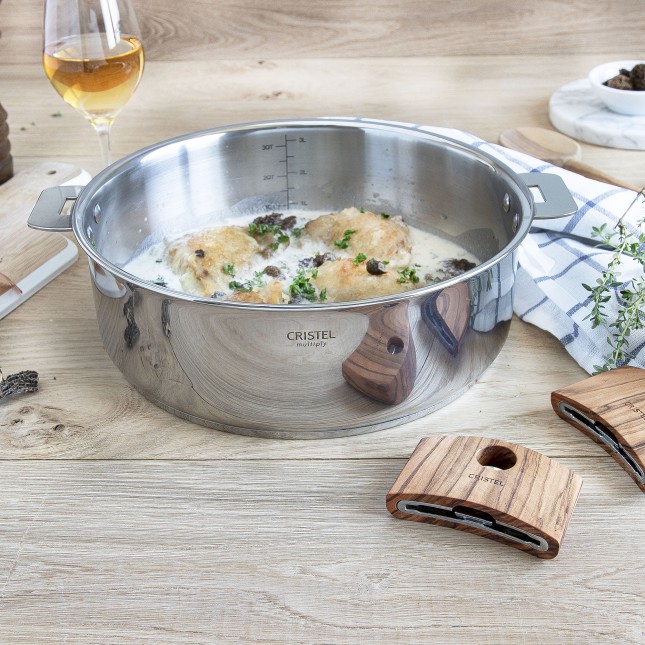 Multiply stainless steel sautépan - Removable 8