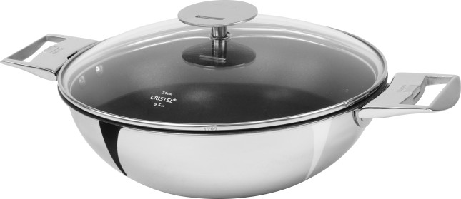 Wok with non-stick coating and removable handle 4