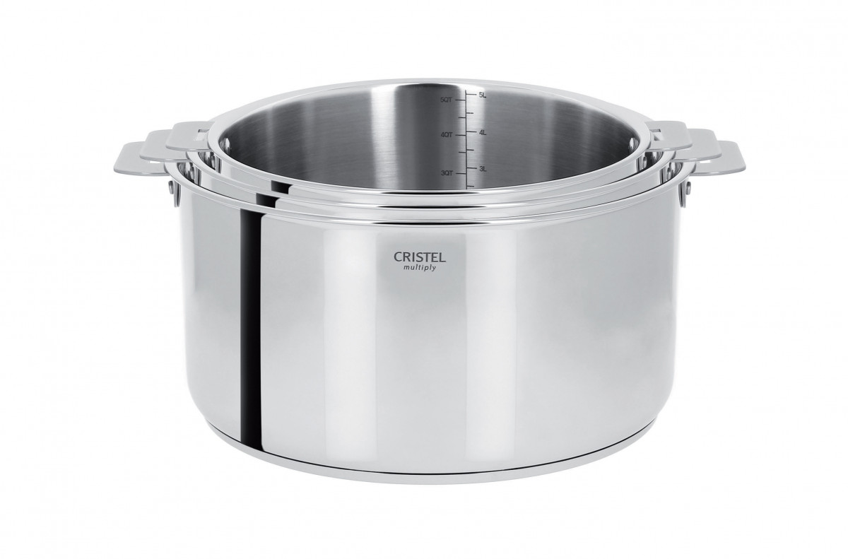 Casseroles Inox Manche Amovible Lot De 3 Casseroles Inox Manche Amovible Arthur Martin Am3456 27 Série de 3 casseroles inox - Casteline Amovible, Casseroles - Cristel