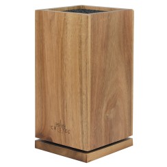 Acacia wood rotary knife block - Cristel