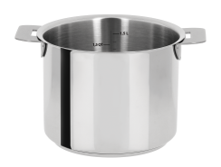 Stainless high-sided saucepan with volume markings - Cristel