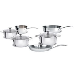 4 Kochtopfe-Set Master + Pfanne + Schmortopf - Cristel