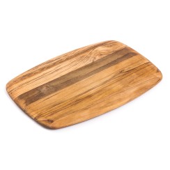 Planche à découper et de service en teck bois de fil - Elegant - Cristel