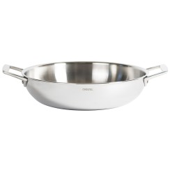 Plat sautoir en inox, 2 anses - Cristel
