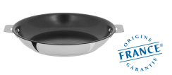 Stainless frying pan - Céram'in non-stick coating- Removable Casteline - Cristel