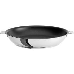 Stainless deep frying pan - Exceliss+ non-stick coating - Cristel