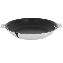 Stainless frying pan - Exceliss non-stick coating - Removable Casteline - Cristel
