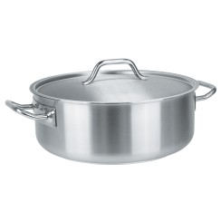 Stainless steel large stewpan with lid - Cristel