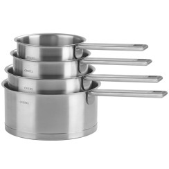 Series of four stainless saucepan - Cristel