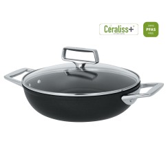 28 cm aluminium sauté pan with 2 side handles - Ceraliss+ ceramic coating - Cristel