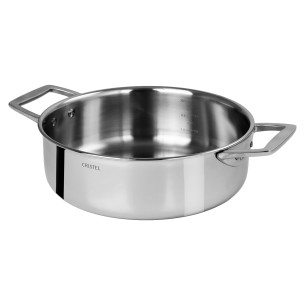 Ultraply stainless steel sauté pan with two side handles - Cristel
