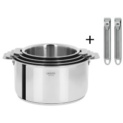 Professional saucepan set 4 pots - Cristel