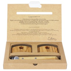 Set of wooden handles and 2 side handles - Cristel