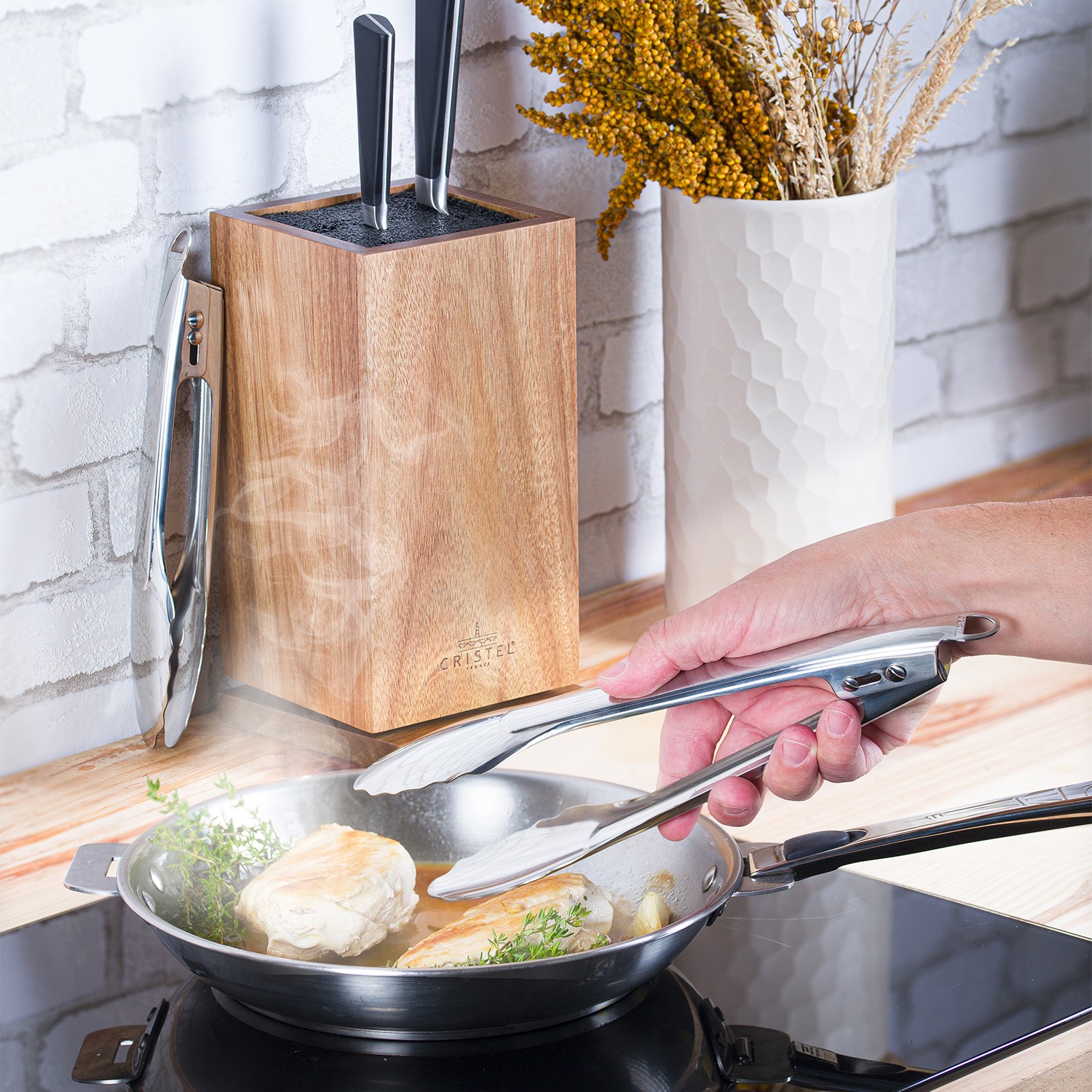 Pince à œufs En Inox Antidérapante - Ustensile De Cuisine Pour œufs Durs, Boulettes, Snacks