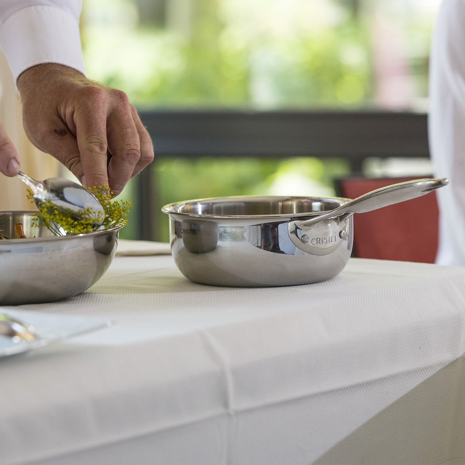 Stainless saucepan - Castel'Pro by CRISTEL fixed handle, Saucepans