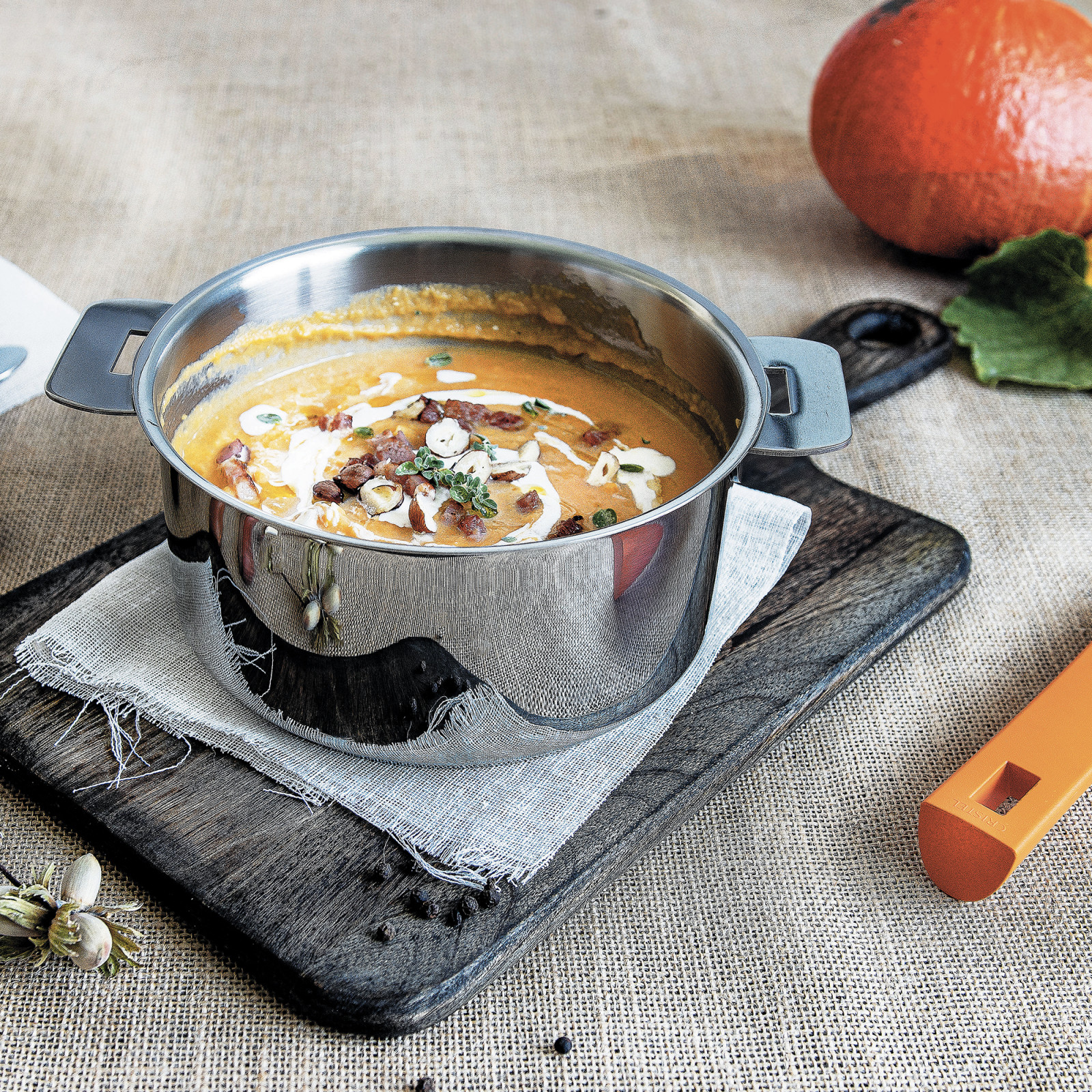 Casserole inox Mutine amovible, Casseroles Cristel