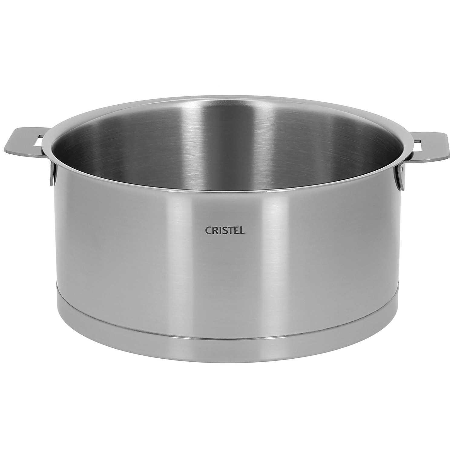 Stainless steel stock pot with removable handle - Strate removable