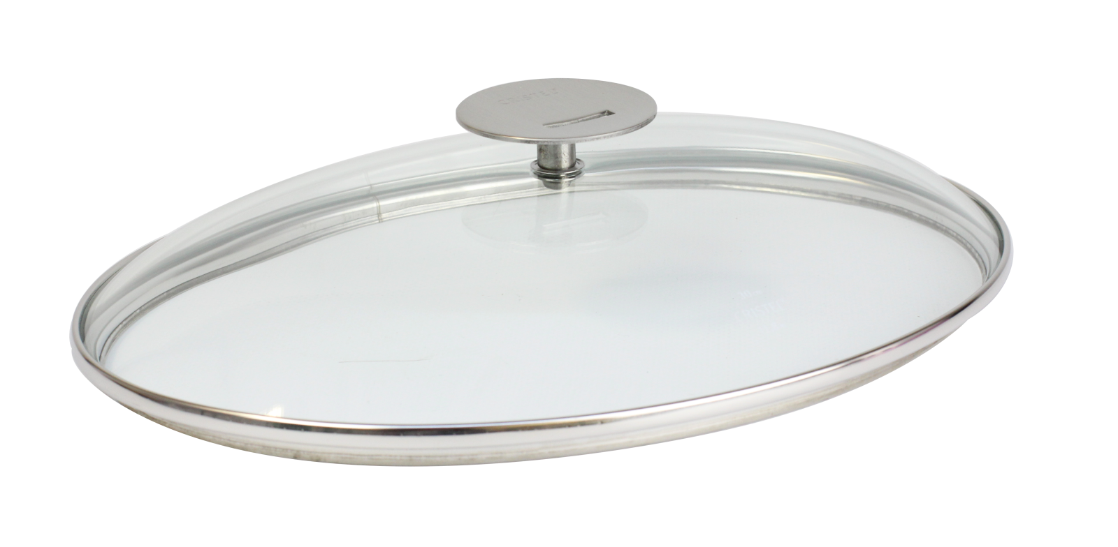 Couvercle en verre bombé Platine Mutine fixe, Couvercles Cristel