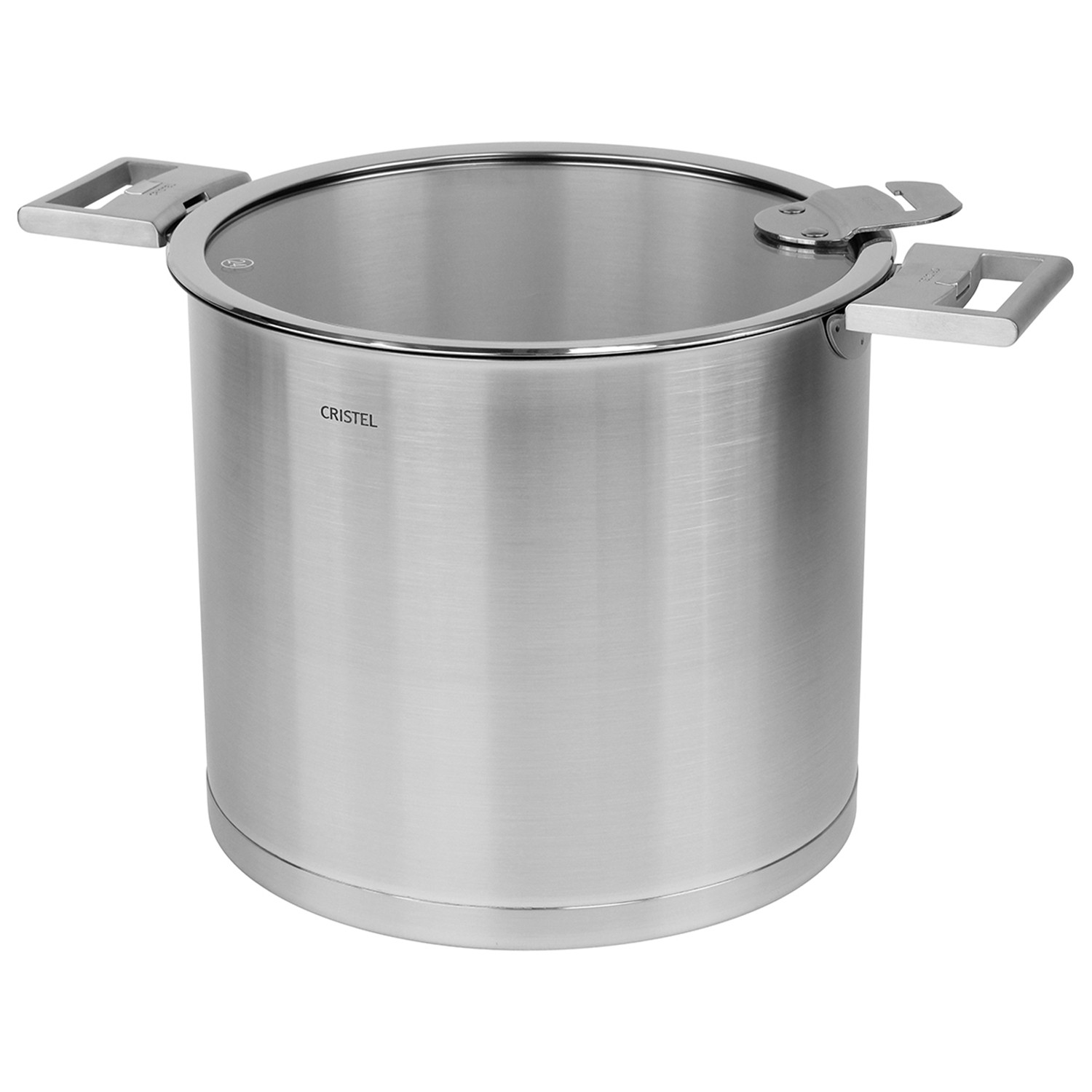 CRISTEL 16cm 両手深鍋 STRATE AMOVIBLE Stainless cooking pot - Removable Strate - Strate removable handle
