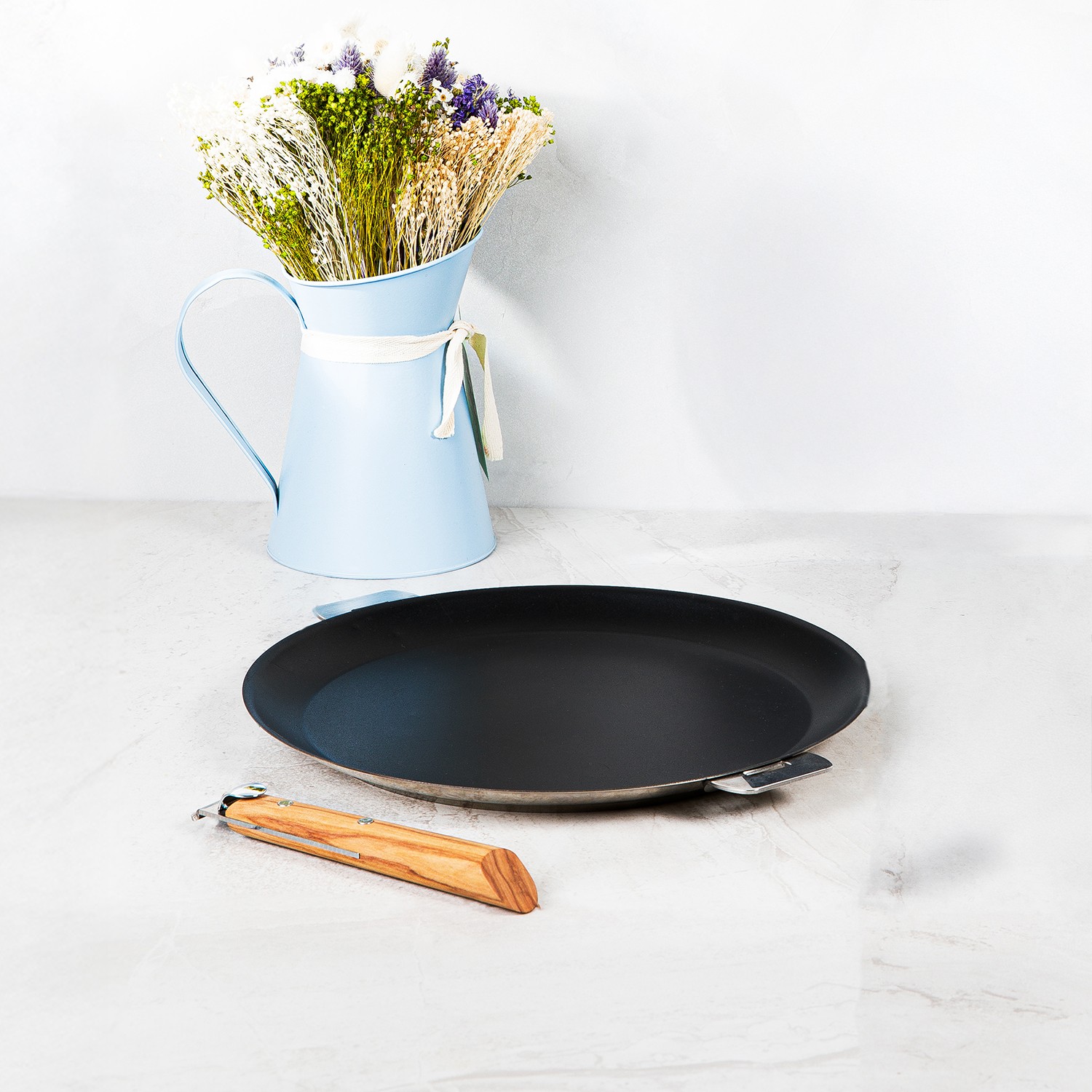 Exceliss®+ non-stick stainless steel crepe pan - Mutine removable