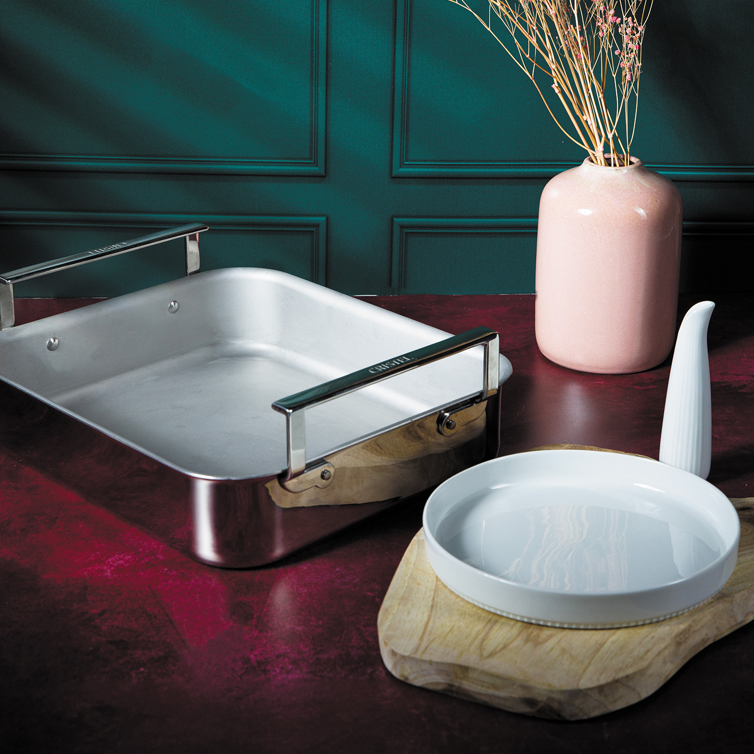 Roasting pan without accessories Extras, 3ply Roaster Cristel