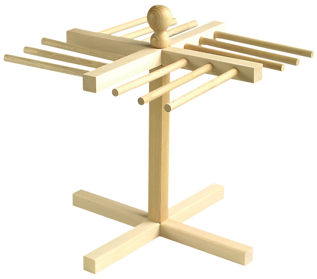 Séchoir à Pâtes En Bois Avec 9 Bras Amovibles, Séchoir à