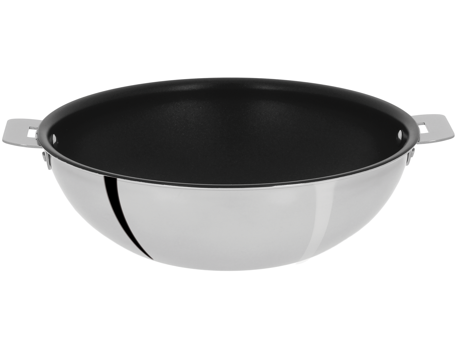 Wok inox antiadhérent Exceliss Casteline amovible, Woks Cristel