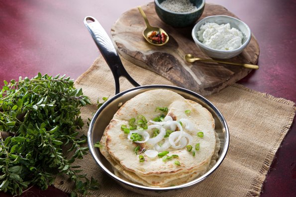 Pan fried pita bread
