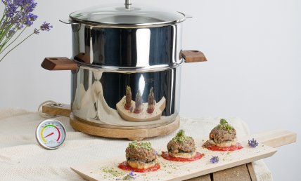 Champignons farcis au boeuf à la provençale