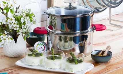 Flans aux asperges vertes