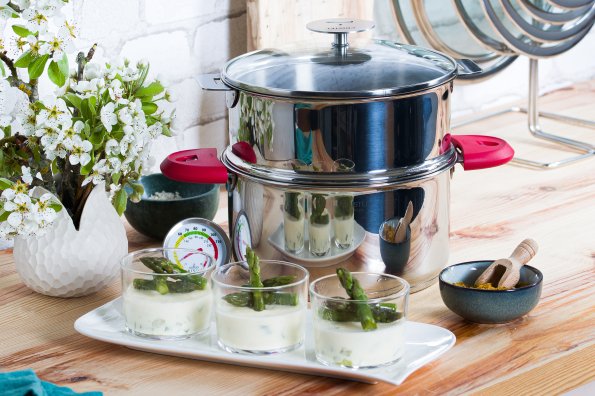 Flans aux asperges vertes