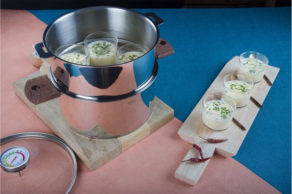 Flan au saumon fumé et chèvre frais