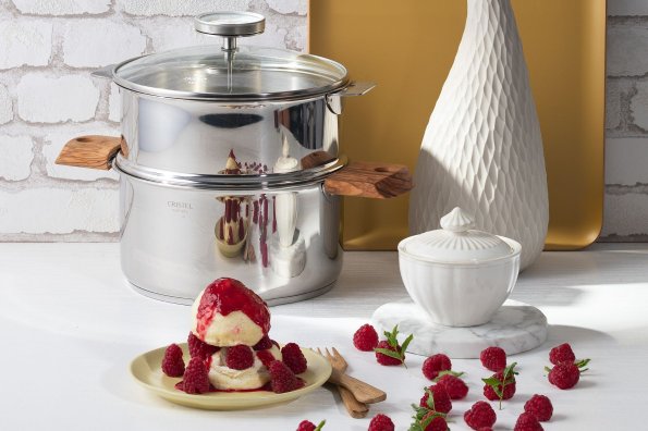 Meringues vapeur à la framboise